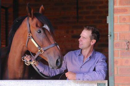 Canberra trainer Matthew Dale and Fell Swoop have bigger goals in mind. Photo: Graham Tidy