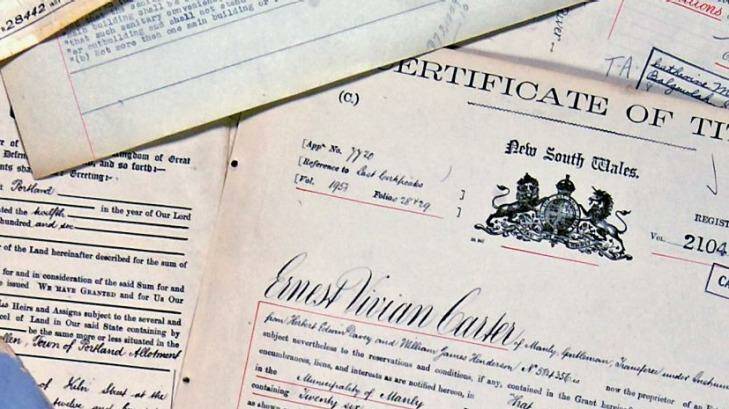 Land and Property Information keeps the official record of land ownership in NSW. It issues the Certificate of Title. Photo: Land and Property Information NSW