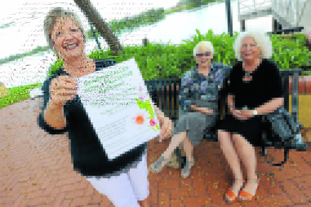 Manning Valley Push 4 Palliative (MVP4P) fundraising convenor Shirley Perrin with committee members Marie O'Neil and Salli McGowan. MVP4P are looking forward to hosting their first fundraising event - a river-side garden party.