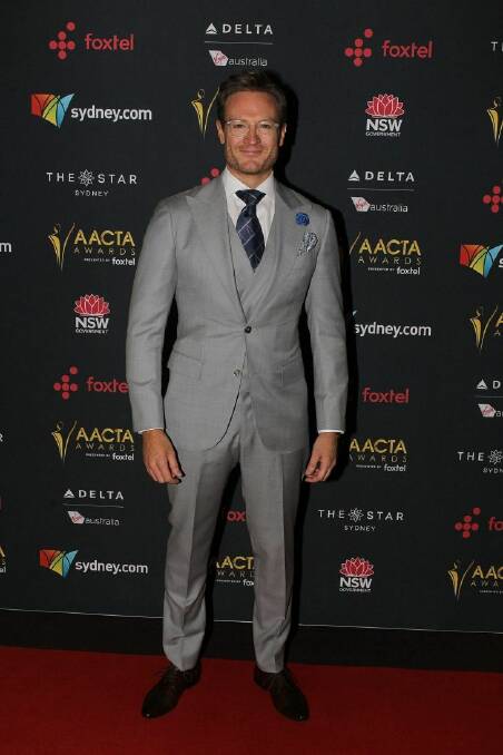 Josh Lawson on the red carpet at the AACTA Luncheon, in Sydney, Monday, December 4, 2017.  (AAP Image/Ben Rushton) NO ARCHIVING