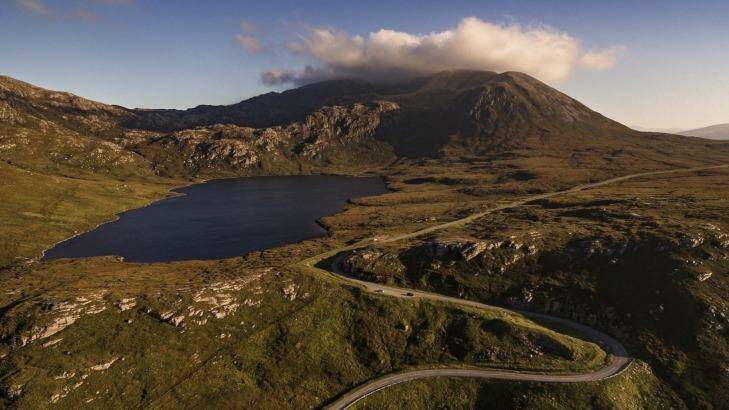 Other-worldly: Driving on NC500 near Loch Assynt. Photo: Visit Scotland