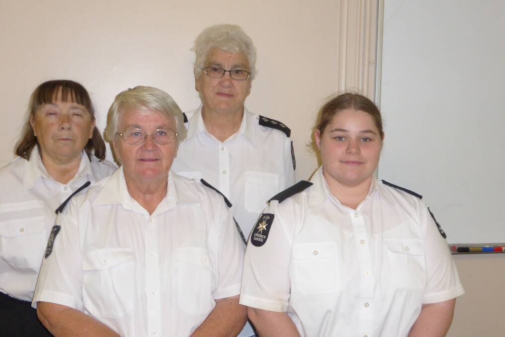 Some of the St John Ambulance Division members: Beth Marsden, Linda Millington, Barbara Binnie and Amy Taylor.