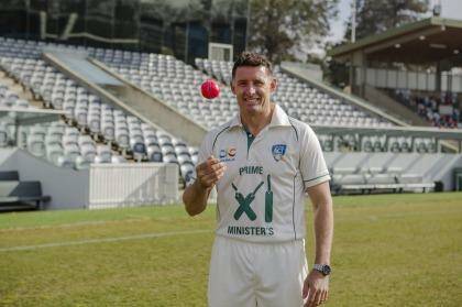 Prime Minister's XI captain Mike Hussey wants some Aussie Test players in his team. Photo: Jamila Toderas