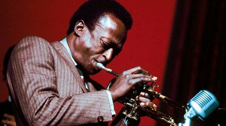Let's be clear, that ain't singing ... Miles Davis doing what made him famous. Photo: Mediaxpress/David Redfern