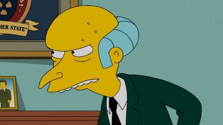 Mr Burns is staying with the show.