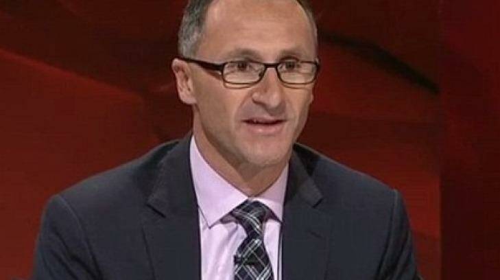 Couldn't believe what he was hearing: Richard Di Natale. Photo: ABC