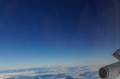 A perfect start to another New Year: View of Antarctica  from the pane.  Photo: Steve Meacham