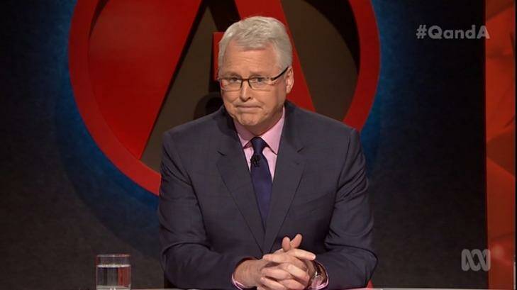 #ICantAppearOnQandA became a top trending topic on Twitter in June. Photo: ABC