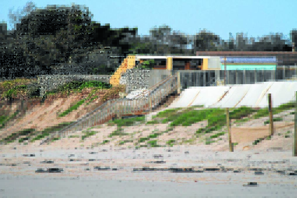 Back in troubled waters: That's how Greater Taree City mayor, Paul Hogan describes council's position regarding coastal erosion at Old Bar.