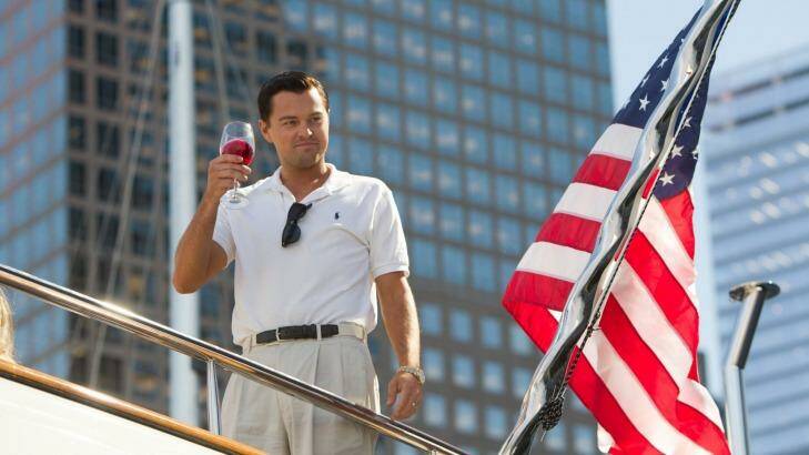 Leonardo DiCaprio as Jordan Belfort in The Wolf of Wall Street.  Photo: Roadshow