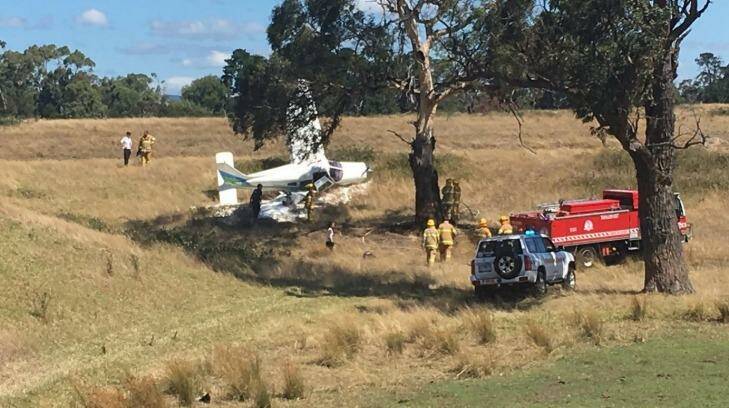 An Ambulance Victoria spokesman said the plane came down near the Latrobe Regional Airport. Photo: Bryce Eishold??/Latrobe Valley Express