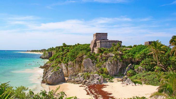 Ruins of the Mayan fortress and temple near Tulum, Mexico Photo: iStock