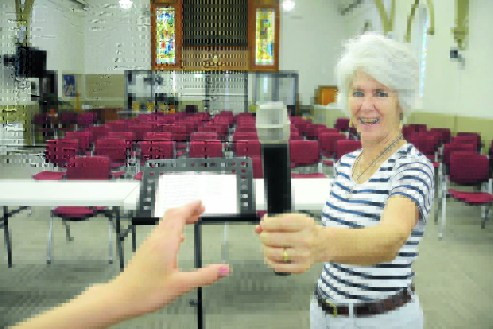 Taree and District Eisteddfod vocal section co-ordinator Deirdre Sutherland inside Taree's Uniting Church, which is the setting for the junior vocal section of the eisteddfod. "It's a much more intimate setting," she said.