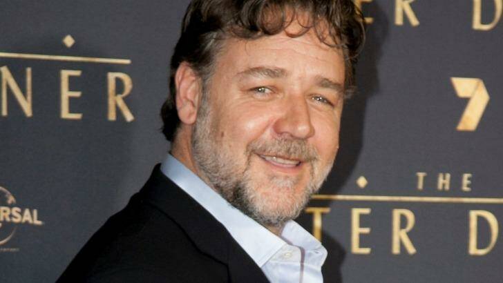 Monster movie ... Russell Crowe at a screening of <i>The Water Diviner</i> in 2014. Photo: Shaney Balcombe