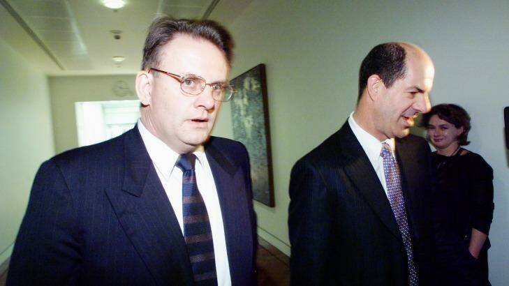Kelvin Thomson with Mark Latham in 2001.