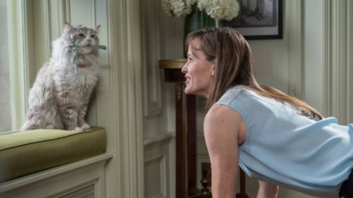 Kevin Spacey's latest role is as a cat in <i>Nine Lives</i> alongside Jennifer Garner.