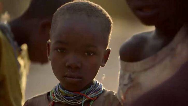 A child from the Hadza people in Tanzania, where Ian Thorpe, Julia Zemiro and Ernie Dingo go in search of their ancient origins. Photo: SBS