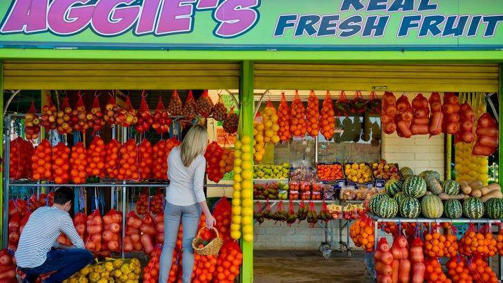 Vibrant: Aggie's Fruit Stall stocks the produce of the Riverland. Photo: Adam Bruzzone