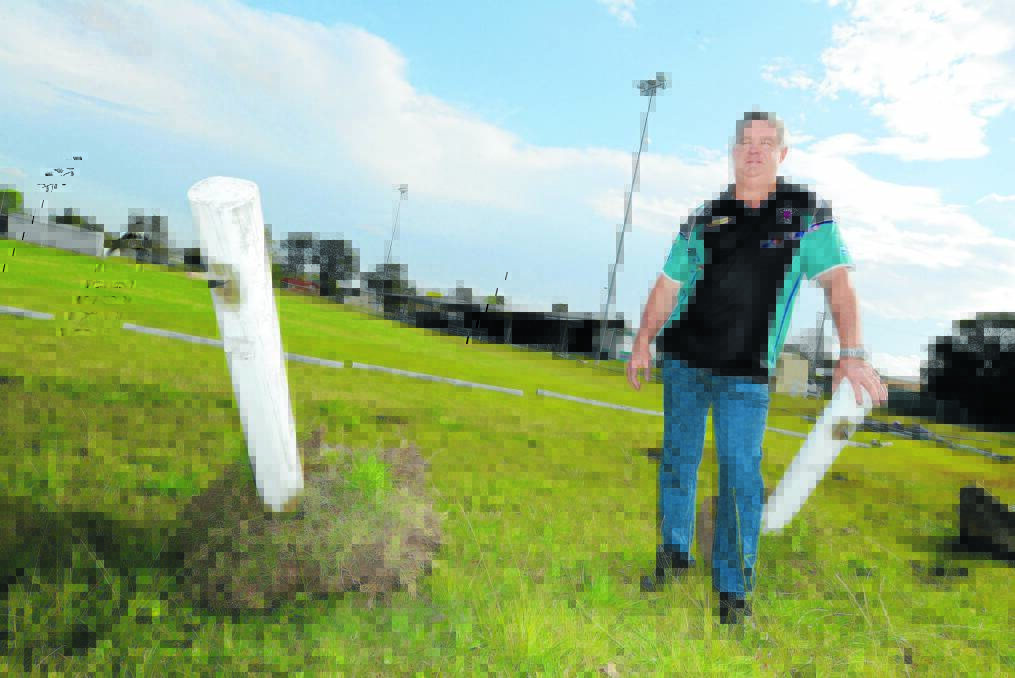 Taree City Rugby League Club president Mal Dixon is the driving force behind improvements at the Jack Neal Oval. A new lighting system has been installed and work has started in replacing fencing and seating.