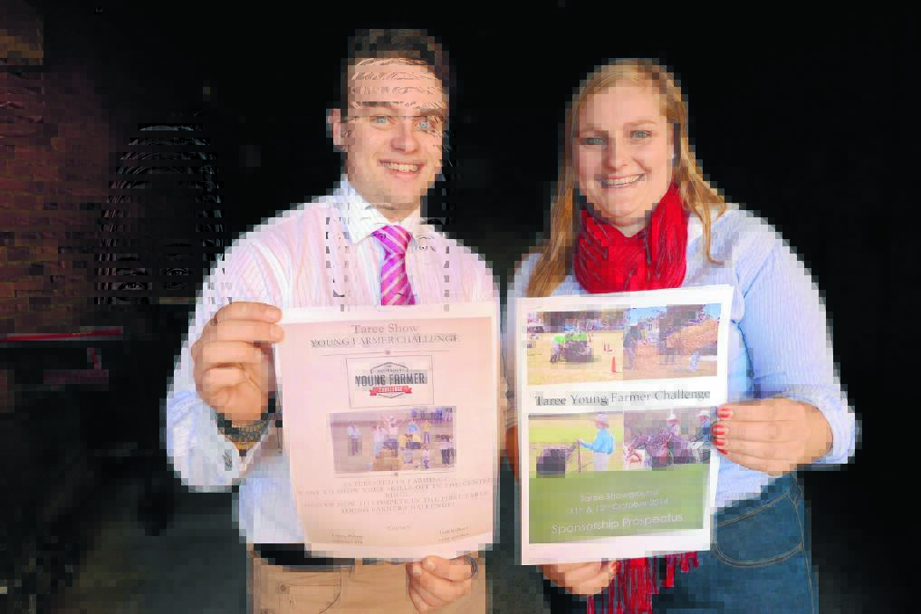 Josh Gilbert and Emma Polson are excited to bring the Young Farmer Challenge to Taree Show and are currently seeking sponsors for the event.
