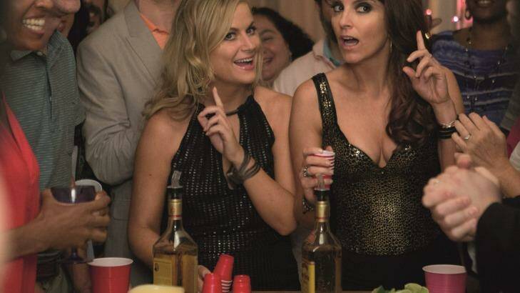 Amy Poehler (Maura Ellis) and Tina Fey (Kate Ellis) in <i>Sisters</i>.