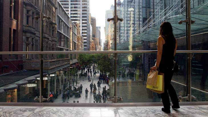 The Pitt Street Mall remains one of the world's most expensive shopping strips. Photo: Wolter Peeters