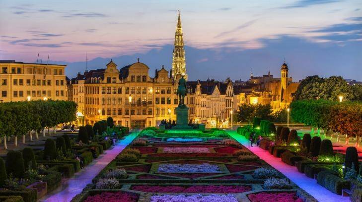 View of Brussels city centre in the evening. Photo: iStock