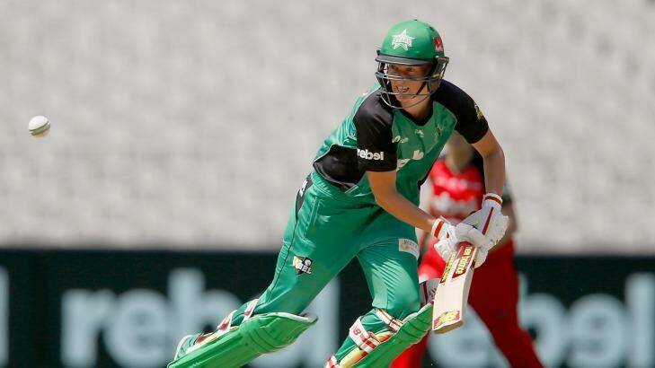 MELBOURNE, AUSTRALIA - JANUARY 03:  Meg Lanning of the Stars bats during the WBBL match between the Melbourne Stars and the Melbourne Renegades at the MCG on January 3, 2016 in Melbourne, Australia.  (Photo by Darrian Traynor/Fairfax Media) *** Local Caption *** Meg Lanning Photo: Darrian Traynor