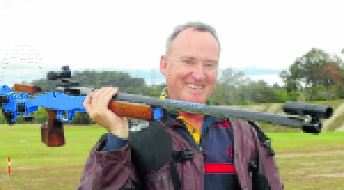 Top gun: Wingham Rifle Club member Peter Thurtell.