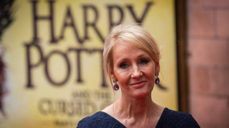 JK Rowling attends the press preview of Harry Potter and the Cursed Child at the Palace Theatre in London. Photo: Rob Stothard