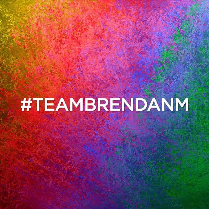 Local Facebook accounts have become awash in rainbows thanks to #TEAMBRENDANM.