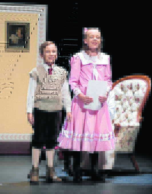 Multi-talented: Charlotte Reece as Jane Banks in Taree Arts Council's Mary Poppins. She is pictured with Wil Hellstedt, who played Michael alongside her.