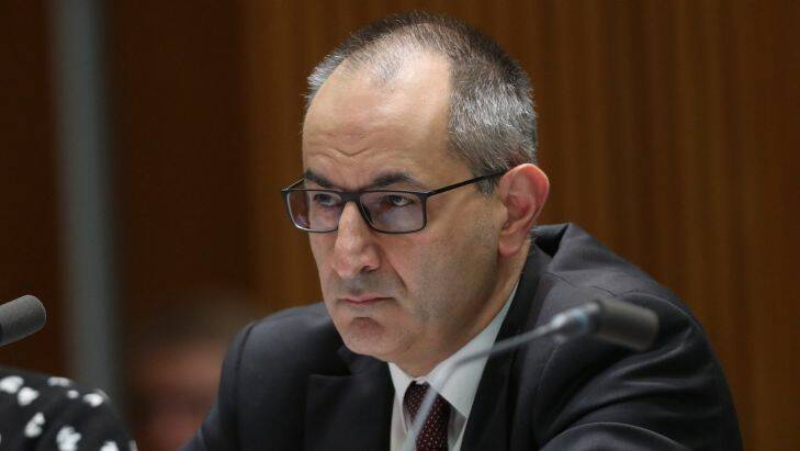 Mike Pezzullo Secretary Department of Immigration and Border Protection appeared before Senate Estimates at Parliament House in Canberra on Monday 27 February 2017. Photo: Andrew Meares 