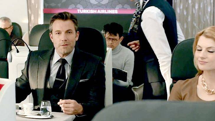 Ben Affleck as Bruce Wayne in Turkish Airlines ad.