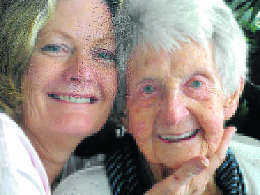 Barbara Hargans with her beloved mum Ellen Rose McCudden in October 2010, during 'Nell's' 90th birthday party.