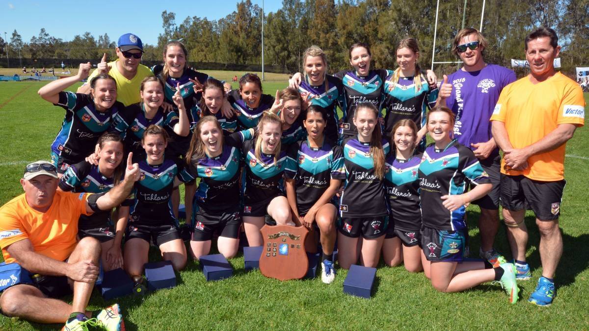 The Taree City Women's league tag team, pictured here after winning the grand final, will play at the state titles this weekend.