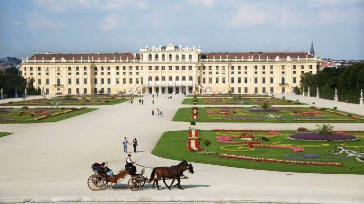 Schonbrunn Palace in Vienna. Photo: Weinhaeupl