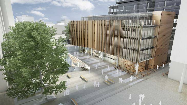 The DA plans are for a 16-level, 22,000 square metre commercial tower to be developed by Alfasi and a separate podium building to be developed by Parramatta City Council for its new civic building and library,.

