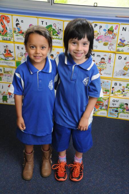 Twins Kit and KoKo Hardy started school at Upper Lansdowne School this year.