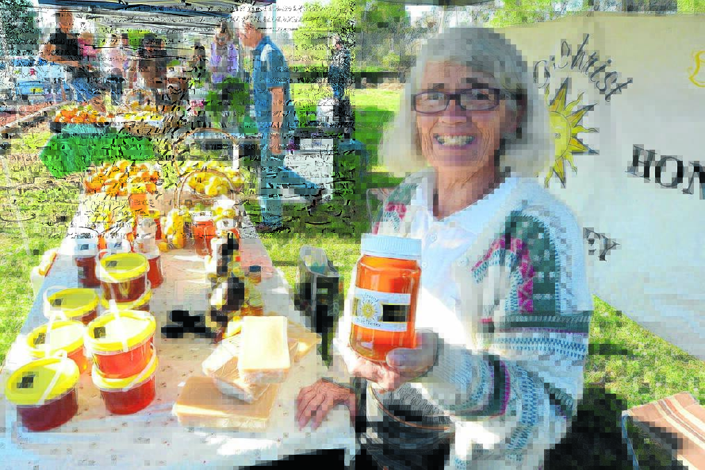 Laura Aiton of Gilchrist Pure Honey will bring jars and buckets of honey from local hives to the weekly market at Mentges Master Meats in Taree.