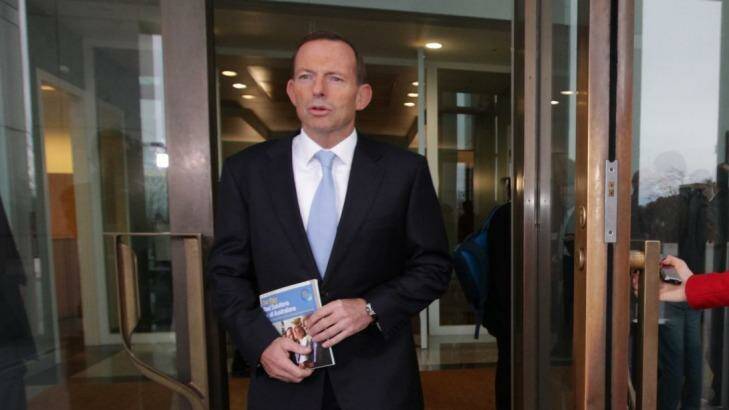 Asylum seekers should come through the front door, says Prime Minister Tony Abbott. Photo: Alex Ellinghausen 