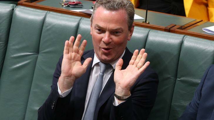 Christopher Pyne charged $5000 for a family trip from Adelaide to Sydney. Photo: Andrew Meares