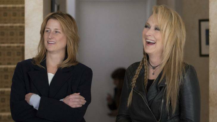 Mamie Gummer, left, plays a woman whose life is crumbling beside real-life mother Meryl Streep in <i>Ricki and the Flash.</i> Photo: Sony Pictures 
