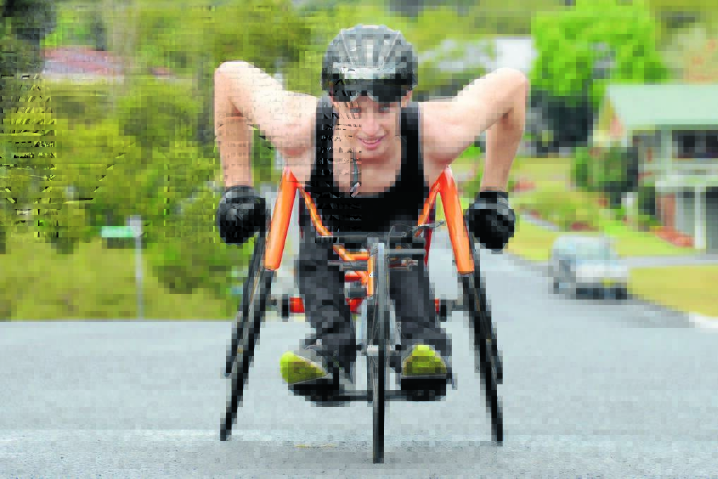 Ready to race: Wingham's Luke Bailey hopes to gain selection in the Australian team for next year s Paralympics.                       Photo Scott Calvin