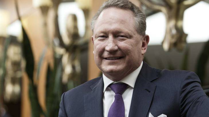 Smiling... Mining magnate Andrew Forrest has enjoyed a big few weeks.  Photo: Louie Douvis