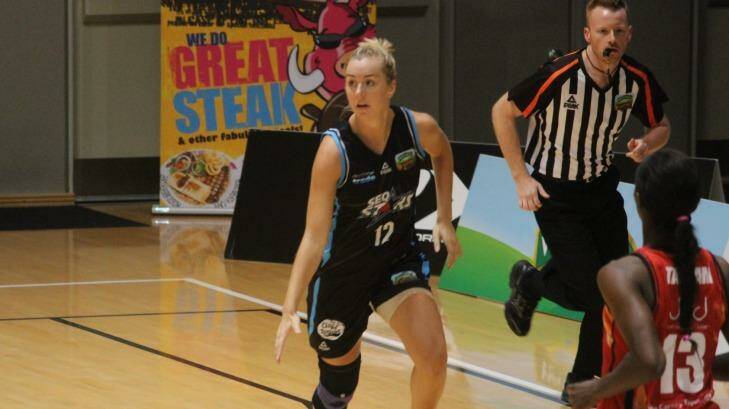 Stars' co-captain Rachel Jarry sank three triples on her way to 16 points in the win against Townsville. Photo: Supplied