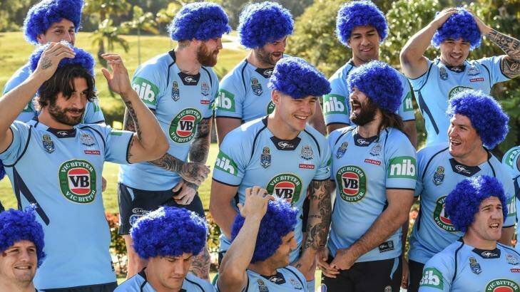 Blue heads: NSW are taking a leaf out of the All Blacks' book. Photo: Brendan Esposito
