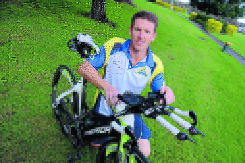 Ready to race: Wingham triathlete Matt Watson will tackle the Australian Ironman race at Port Macquarie for the first time on Sunday.