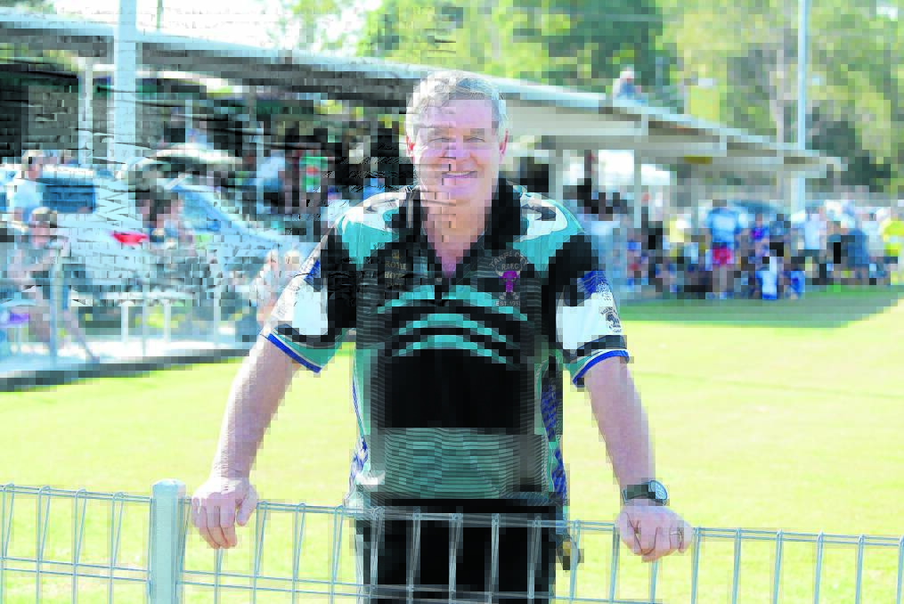 Taree City preident Mal Dixon at the Jack Neal Oval. He hopes there'll be a new grandstand at the ground in five years.