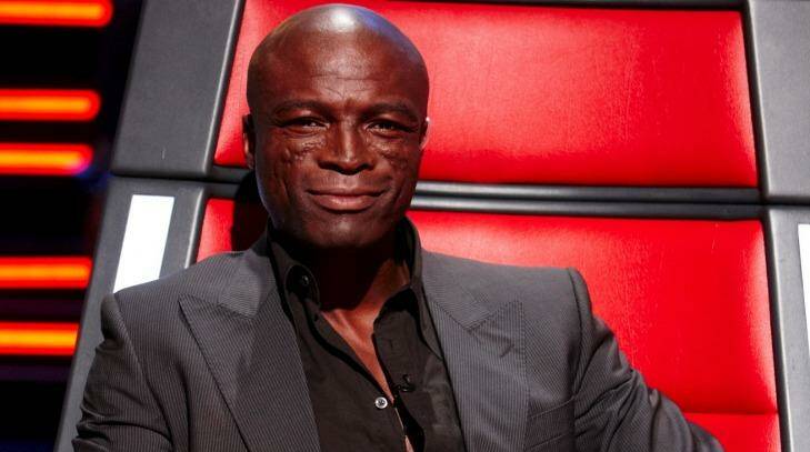 Back in the red chair: Seal on The Voice Australia. Photo: Nine